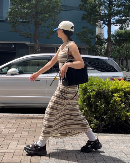 [7/31new]Border Fringe Onepiece