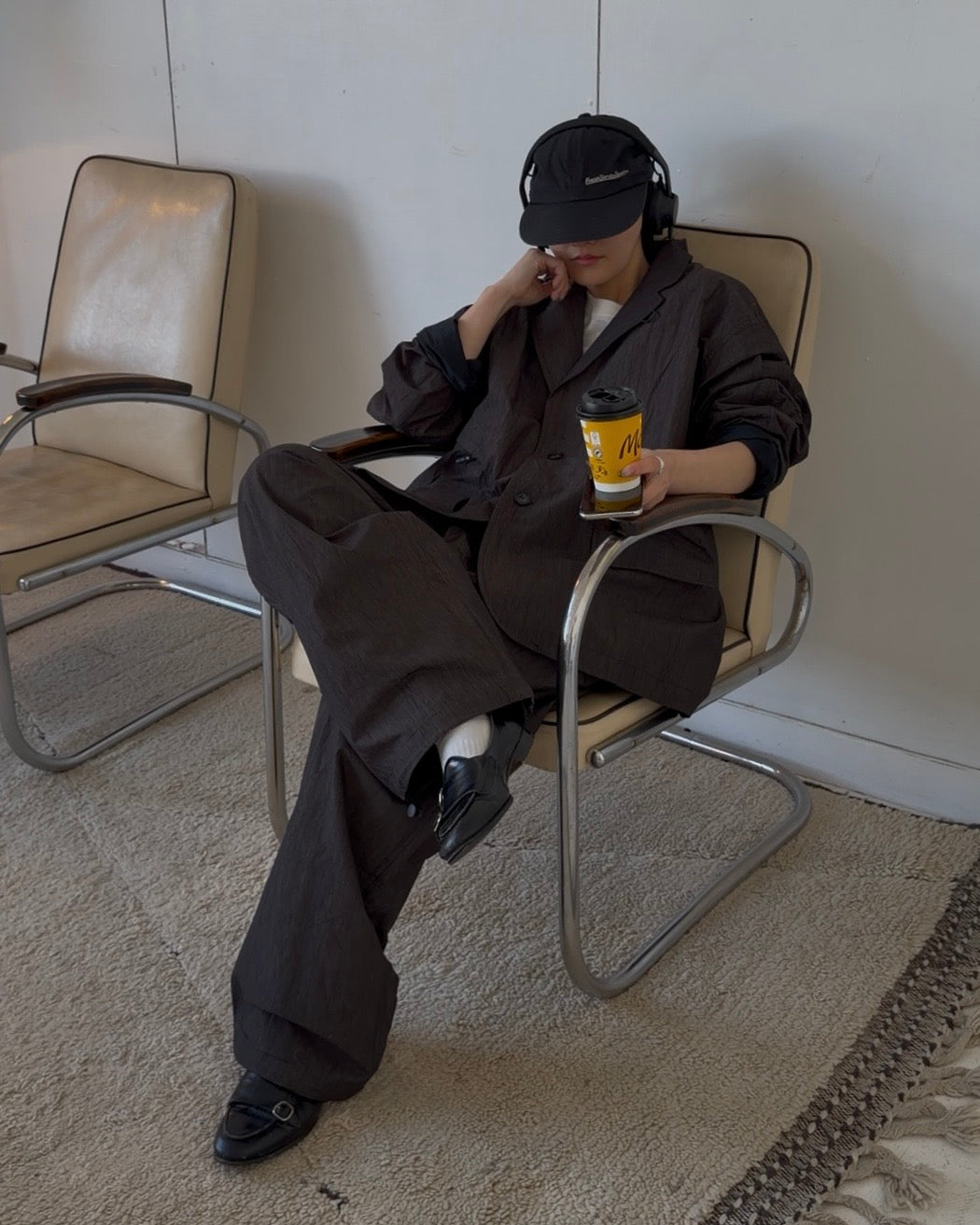 Cotton Wrinkle Relax Pants