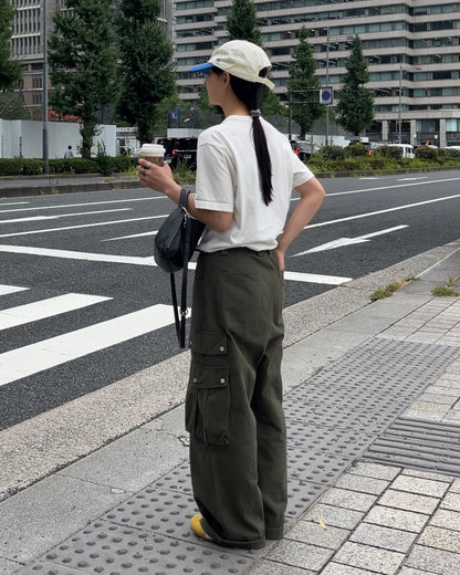 Curve Leather 2way handle bag