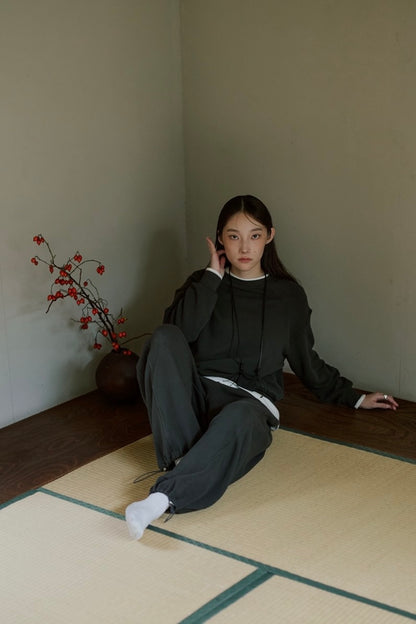 [10/15new] hem light sweat pants DGR