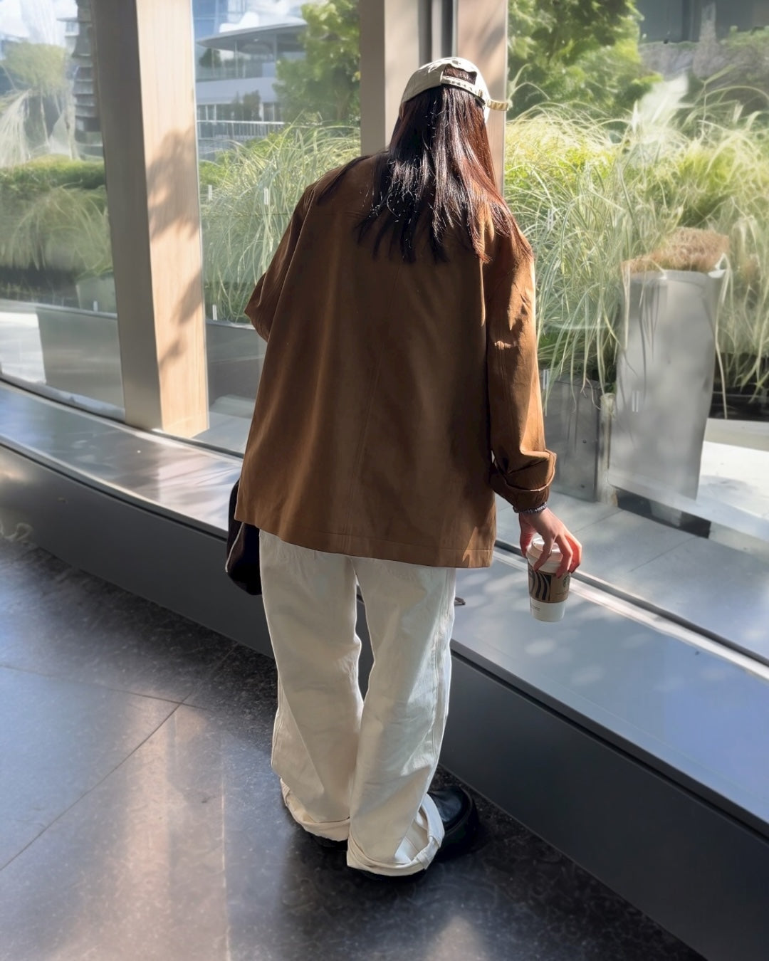 Back Buckle Denim Pants