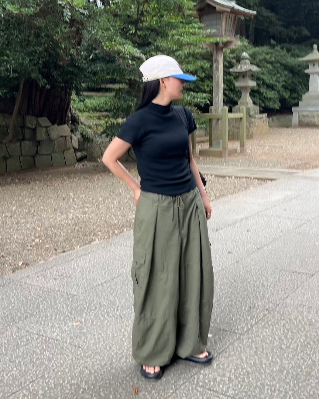 Cargo Parachute Pants khaki