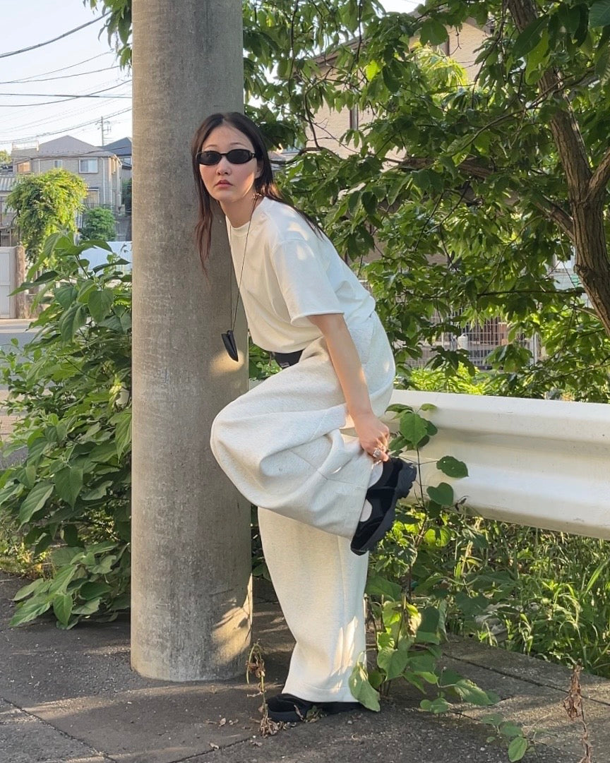 [5/21new]Cutoff Linen Tee  white  6月上旬〜下旬入荷
