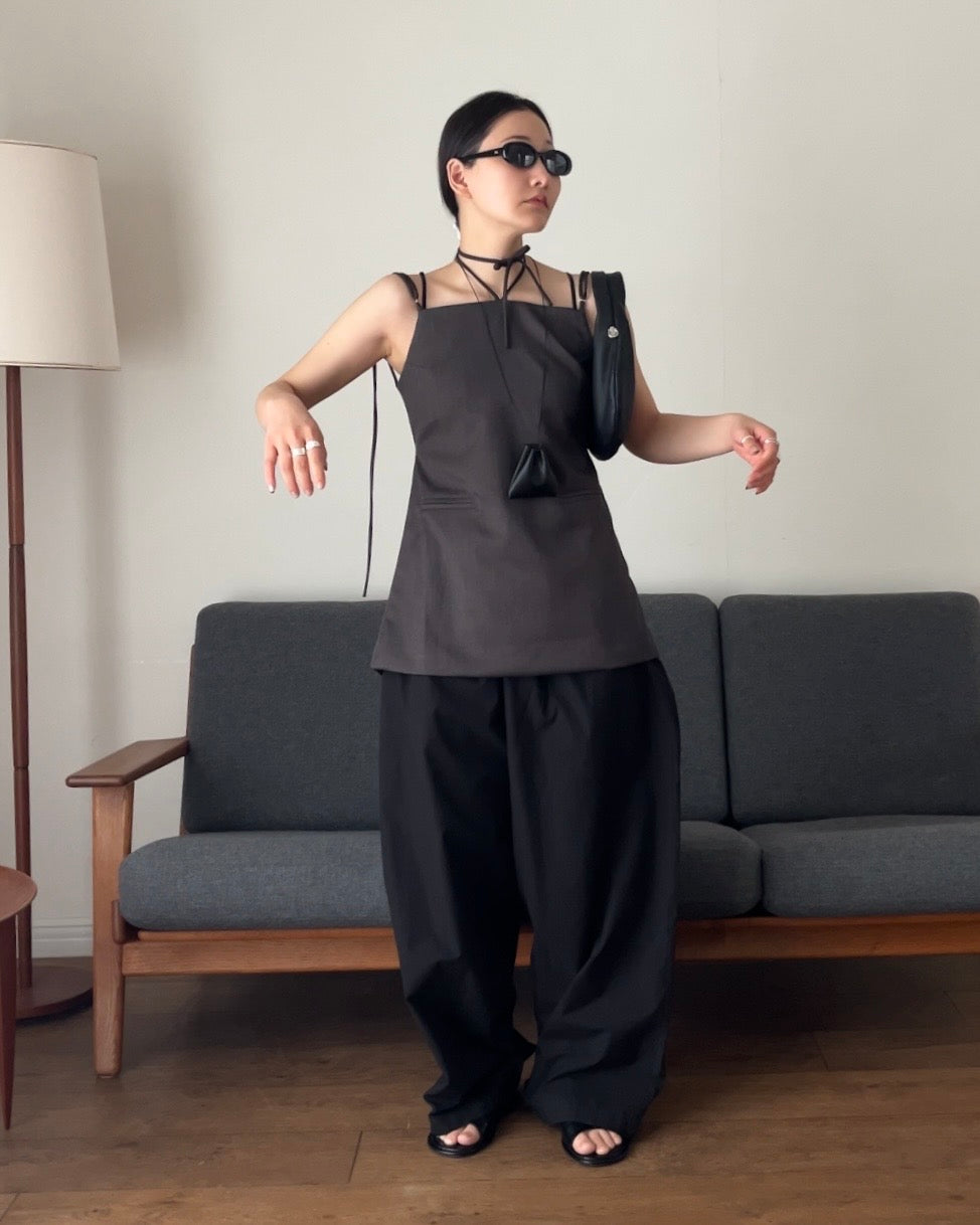 [4/16 new]Easy Form Pants  black 5月初旬入荷分