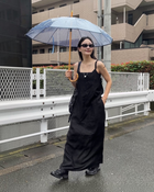 linen loop onepiece black