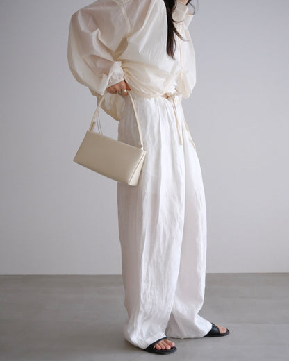 [7/30new]easy linen wide pants white
