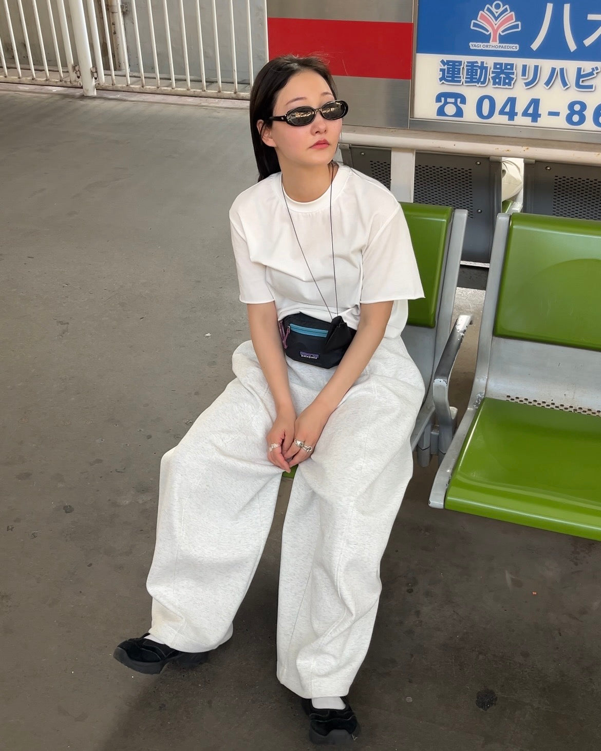 [5/21new]Curved Wide Sweat Pants oatmeal 6月上旬〜下旬入荷