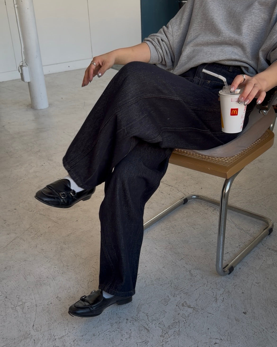 ［3/12new］Cotton Over Line Sweat