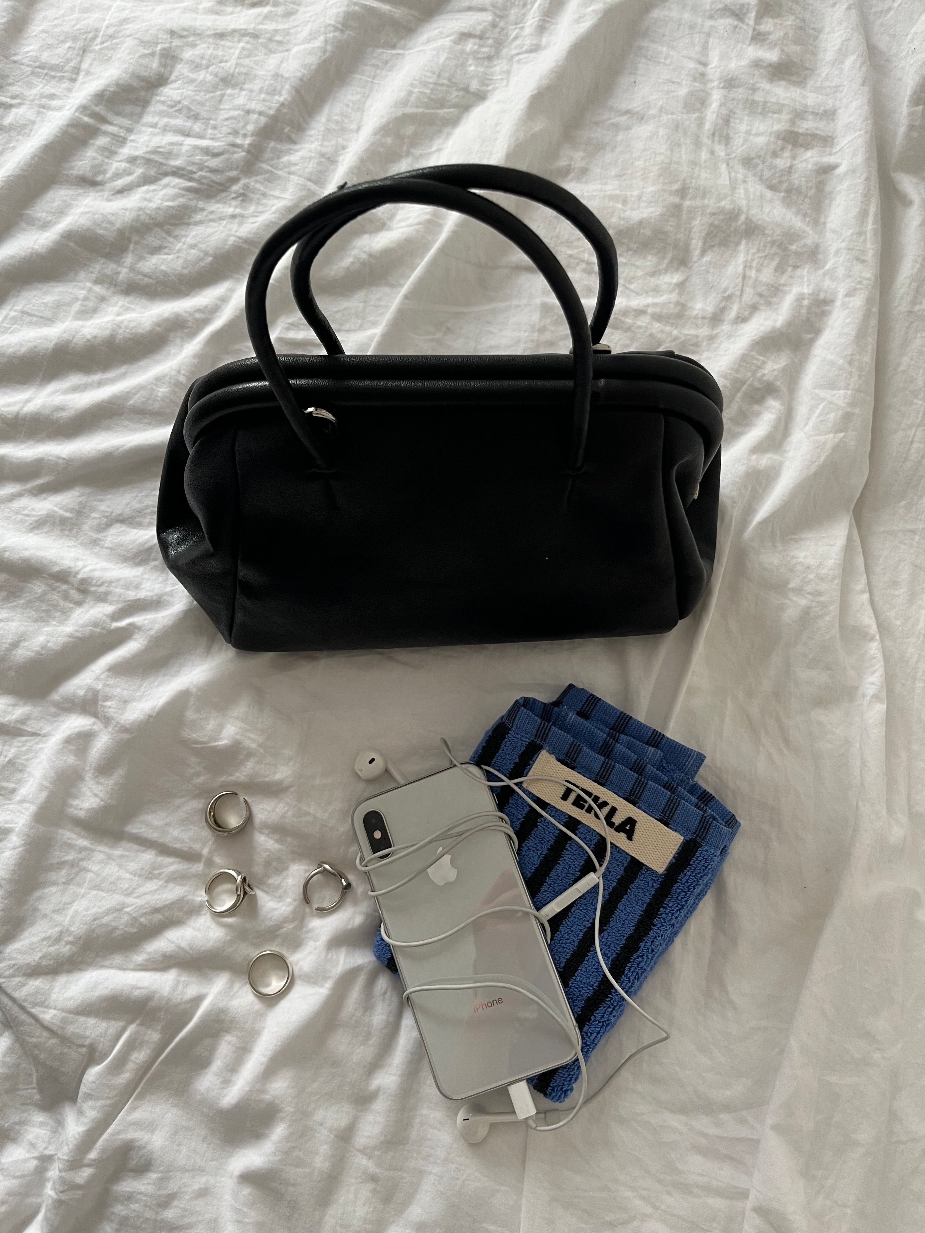 minimal Leather 2way Bag black – A.subjjject