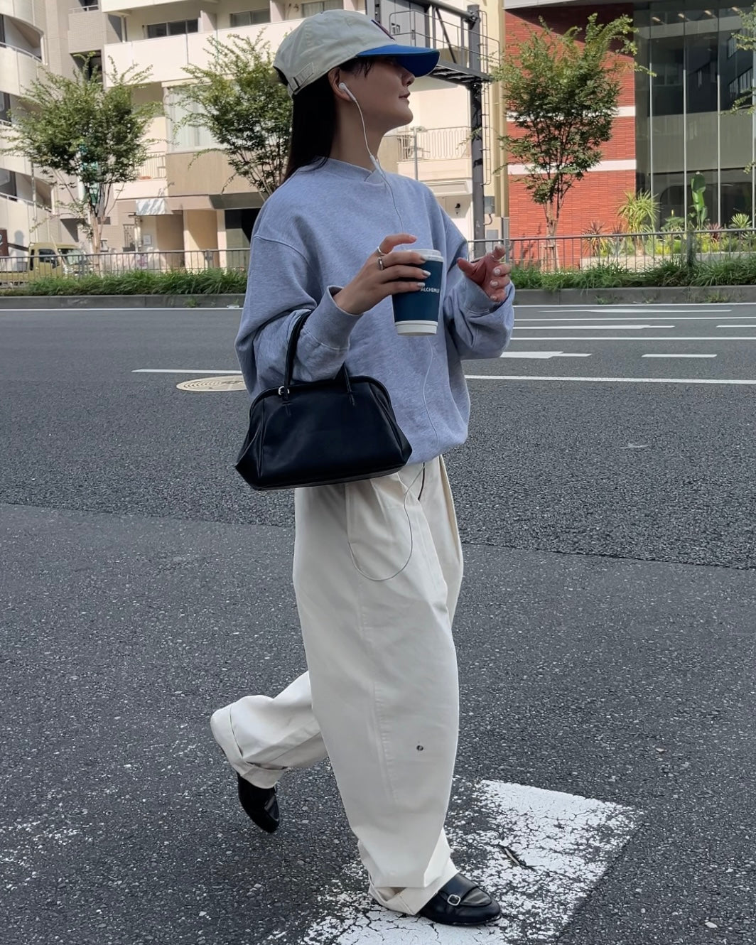 [9/18new][予約]Cotton Wide-Leg Pants 10月初旬～中旬入荷