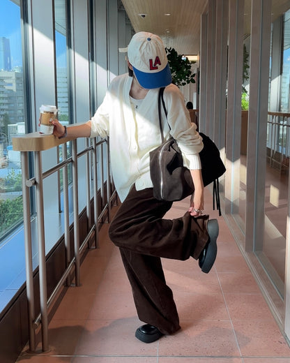 Pure Wool Relax Cardigan white