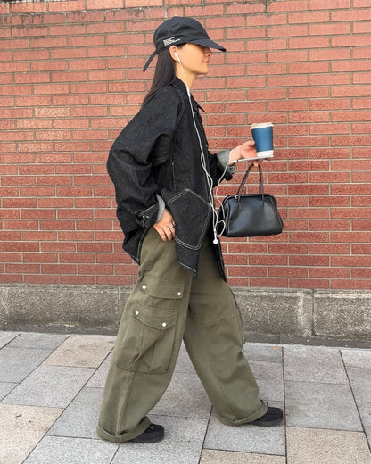 [9/14restock][予約]minimal Leather 2way Bag black 9月下旬～10月初旬入荷