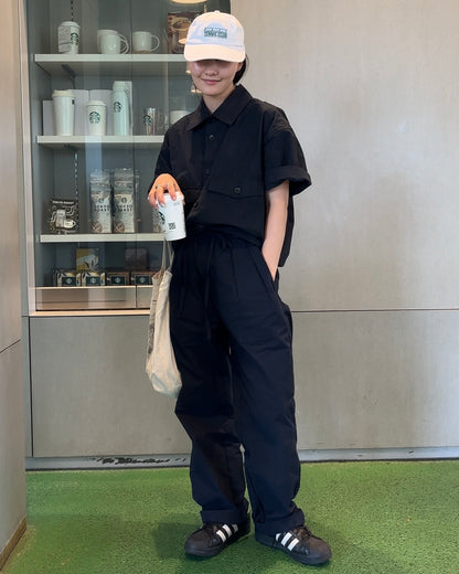 [10/16new] paper like tuck pants