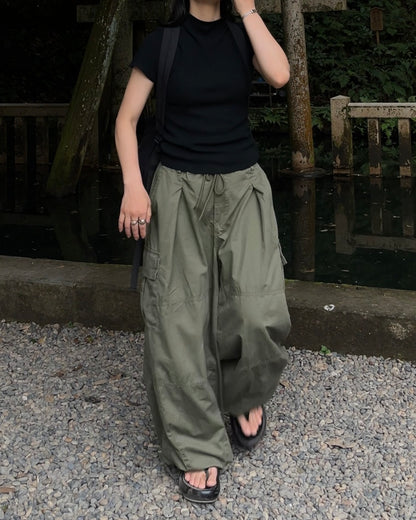 Cargo Parachute Pants khaki