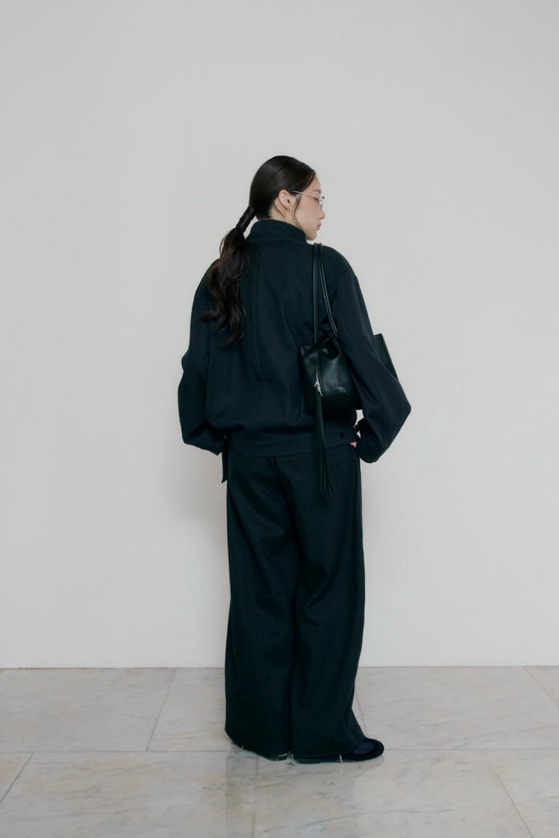 button drape jacket