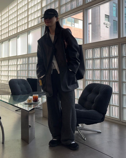 [2/12new]Soft Leather Mary Jane Shoes