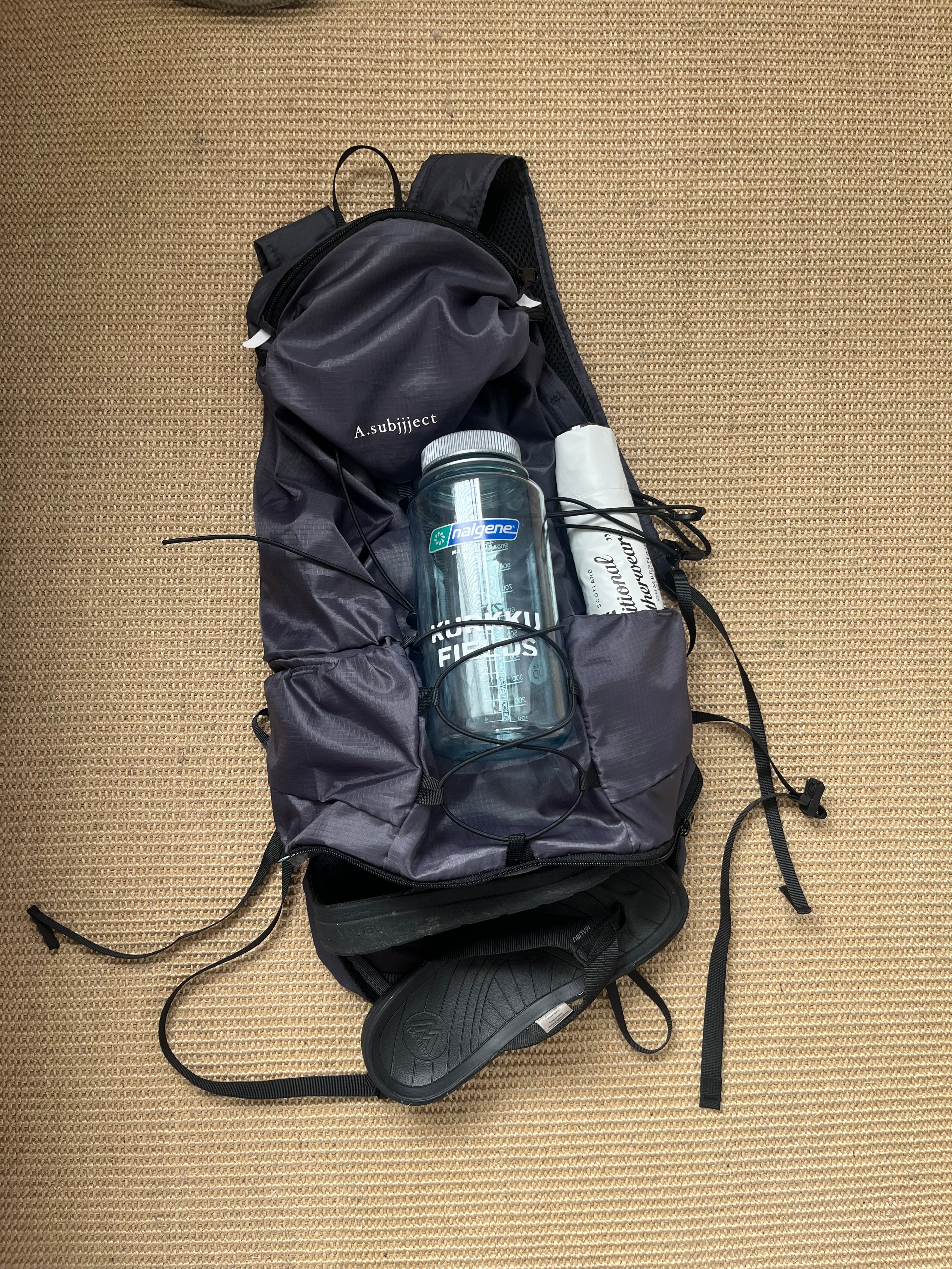 【maaaaa】 a.subjjject バックパック リュック 9/6restock］ Packable Trek Backpack black – A.subjjject