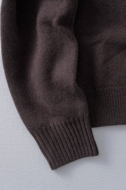 [10/8new]volume neck knit cardigan BR 11月上旬～中旬入荷分