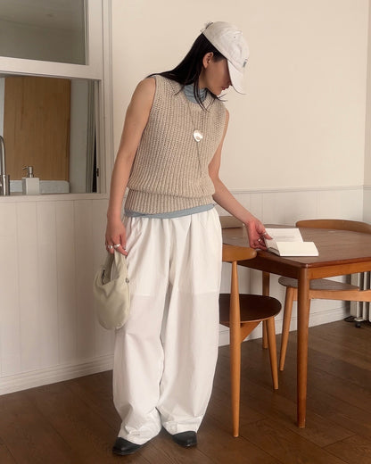 [4/16 new]Easy Form Pants  white 5月初旬入荷分