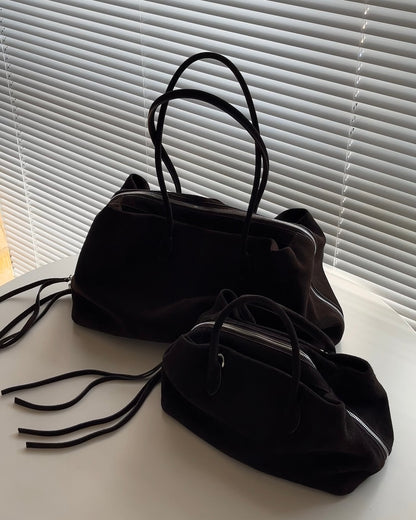 ［11/16restock］Suede Boston square bag S 12月中旬入荷分