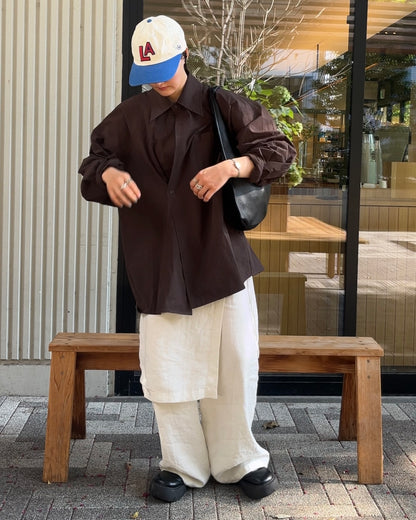 [9/14restock][予約]Loose Fit Shirt Jacket 10月初旬入荷予定