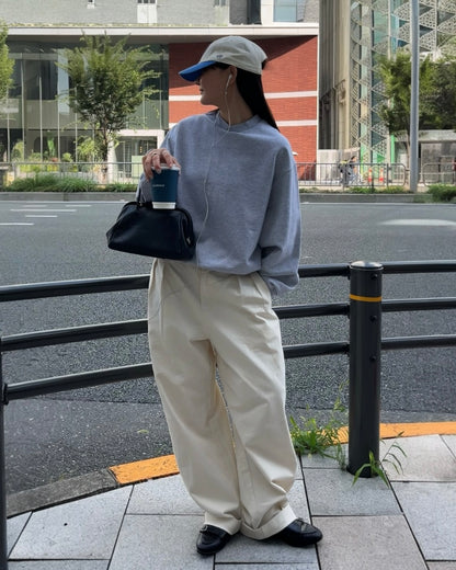 [9/18new][予約]Cotton Wide-Leg Pants 10月初旬～中旬入荷