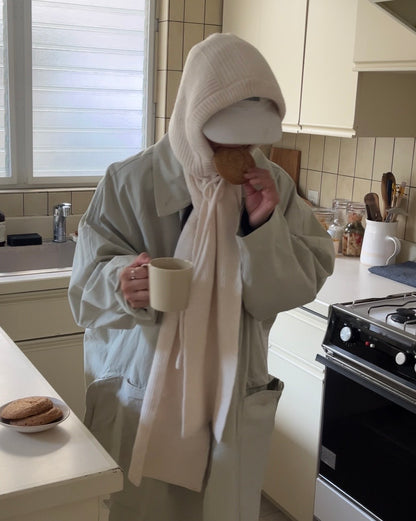 Pure Wool Balaclava Ivory