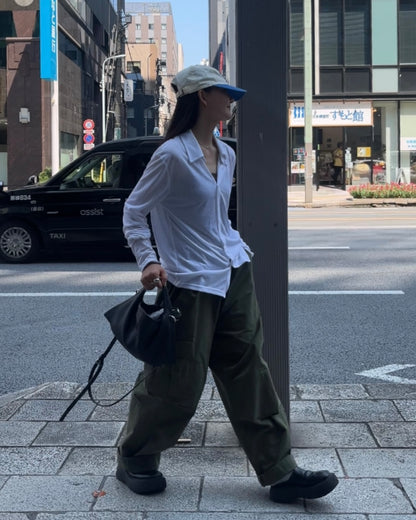 [9/4new]Airy Light Shirt white
