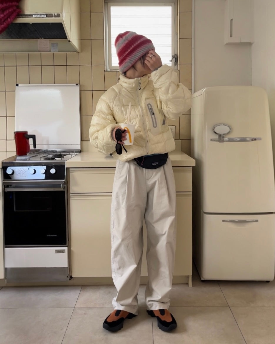 [12/18 new] Warmth Wide Cotton Pants Ivory