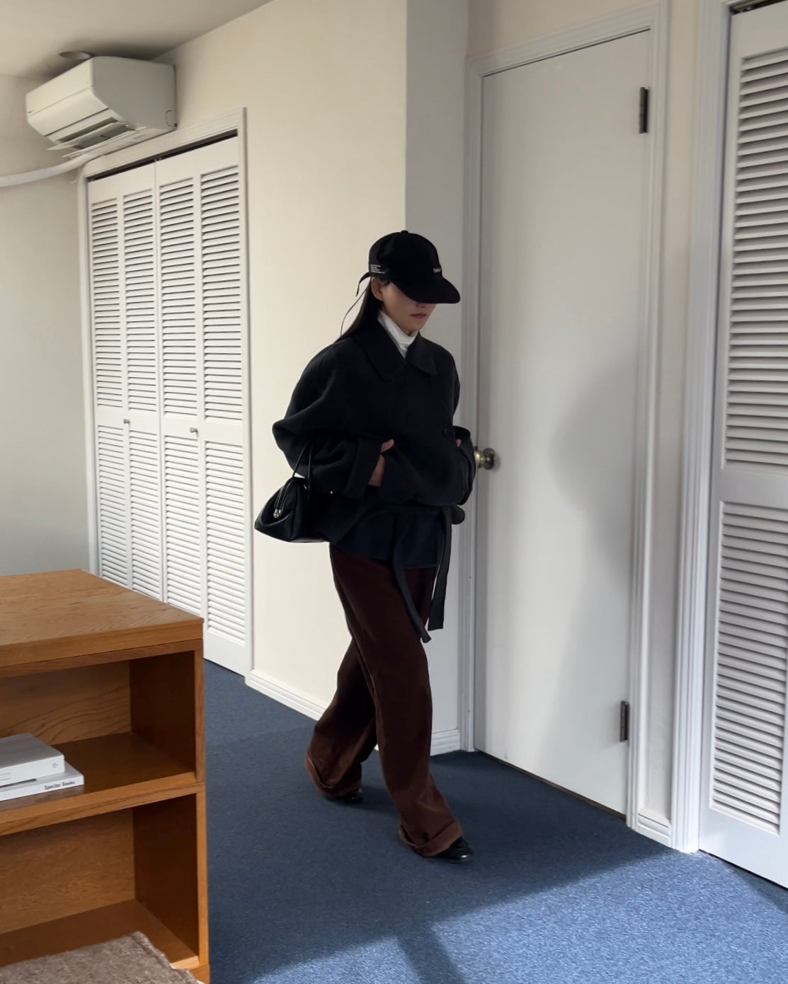 [11/27new] Drape Wool P-Coat gray 12月下旬～1月初旬入荷