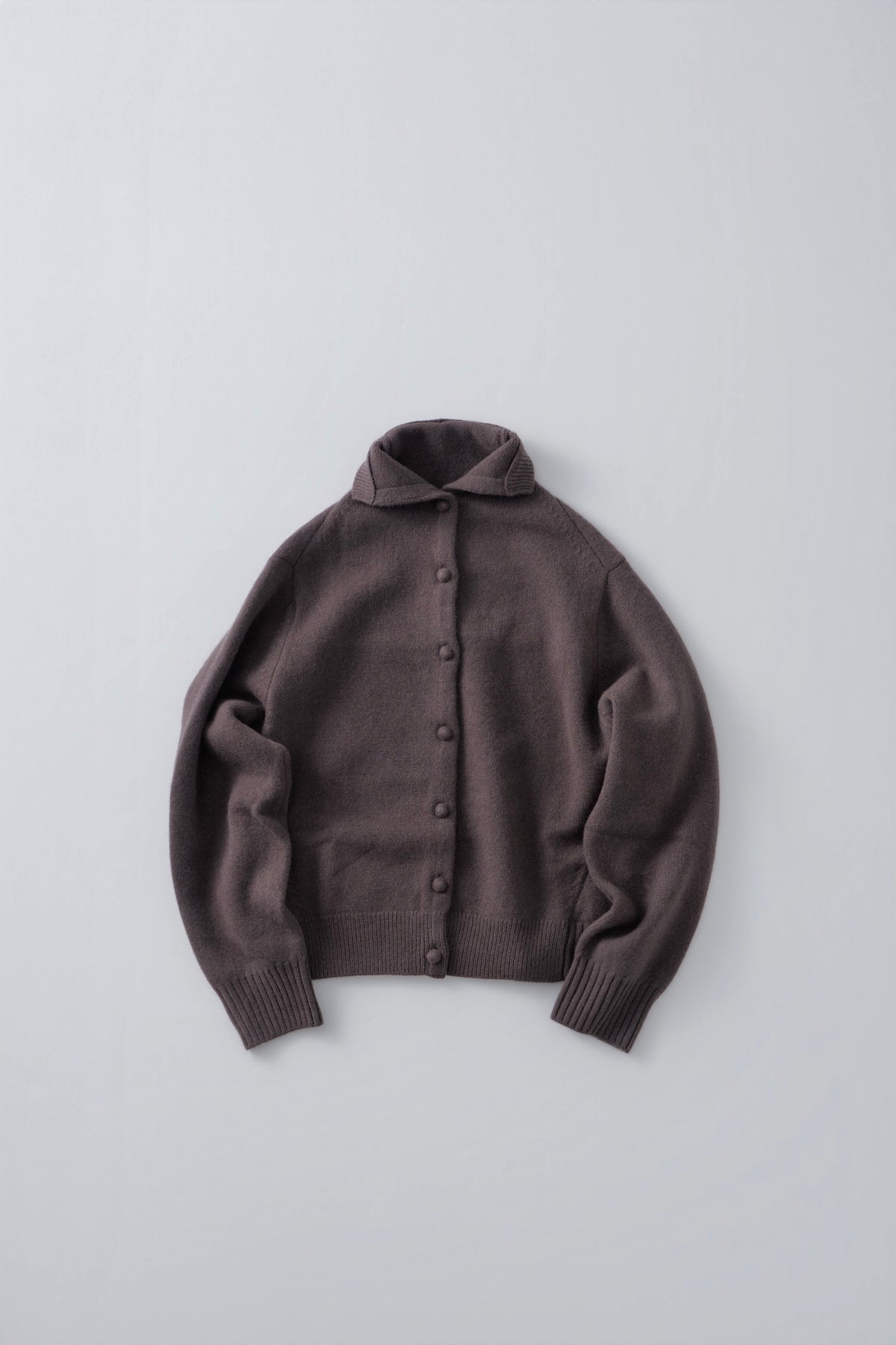 [10/8new]volume neck knit cardigan BR 11月上旬～中旬入荷分