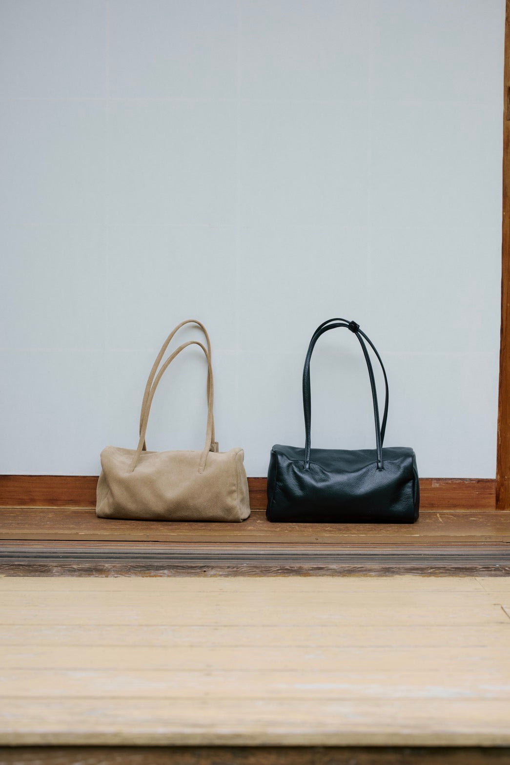 long frame leather bag BE
