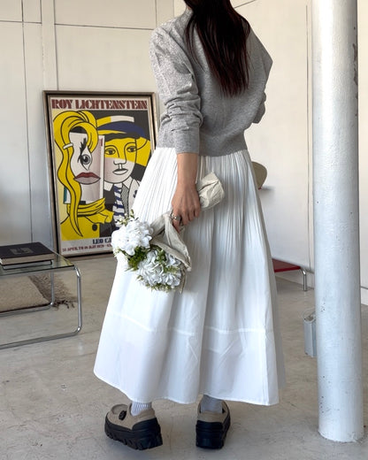 Light Drape Pleats Skirt