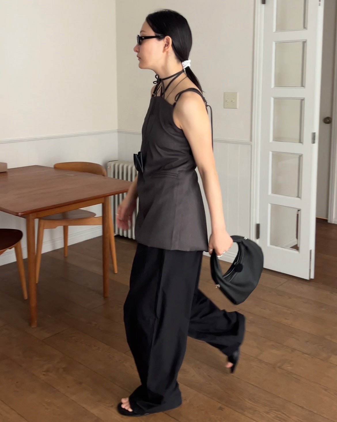 [4/16 new]Easy Form Pants  black 5月初旬入荷分
