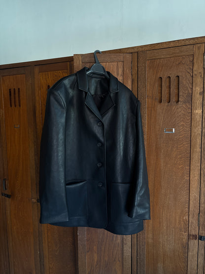 [2/12new] Urban Leather-Like Jacket