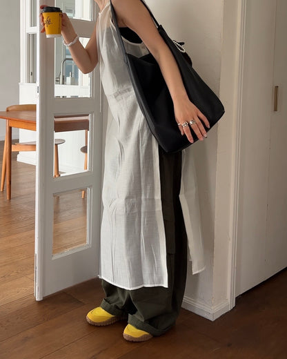 [6/11new]Cotton wide cago pants
