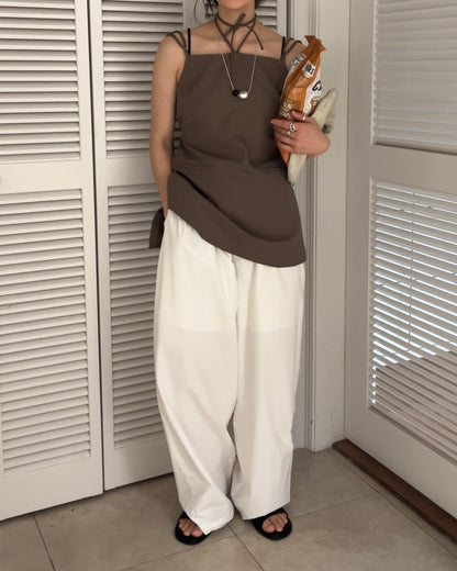 [4/16 new]Easy Form Pants  white 5月初旬入荷分