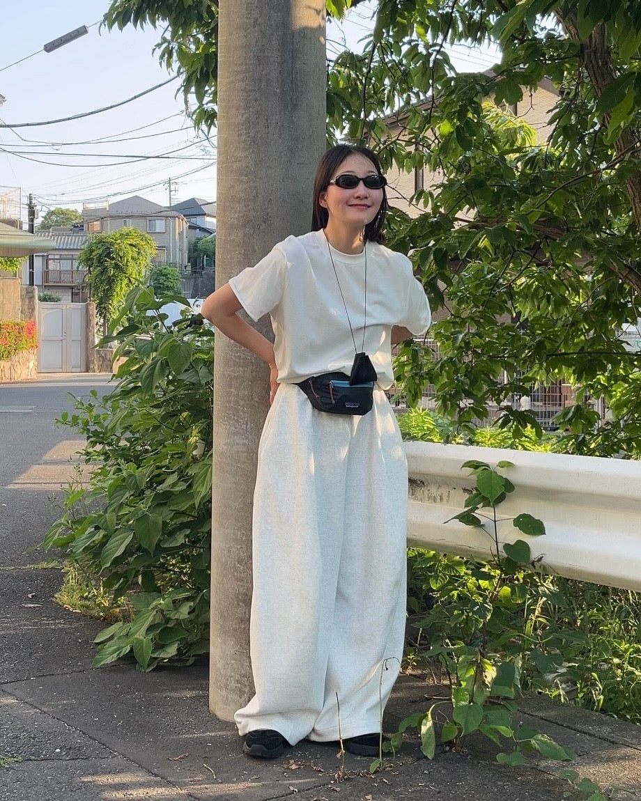 [5/21new]Cutoff Linen Tee  white  6月上旬〜下旬入荷