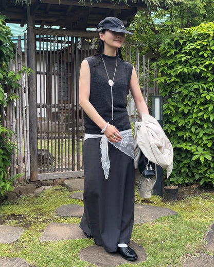 [6/4new]Dry Touch Knit black