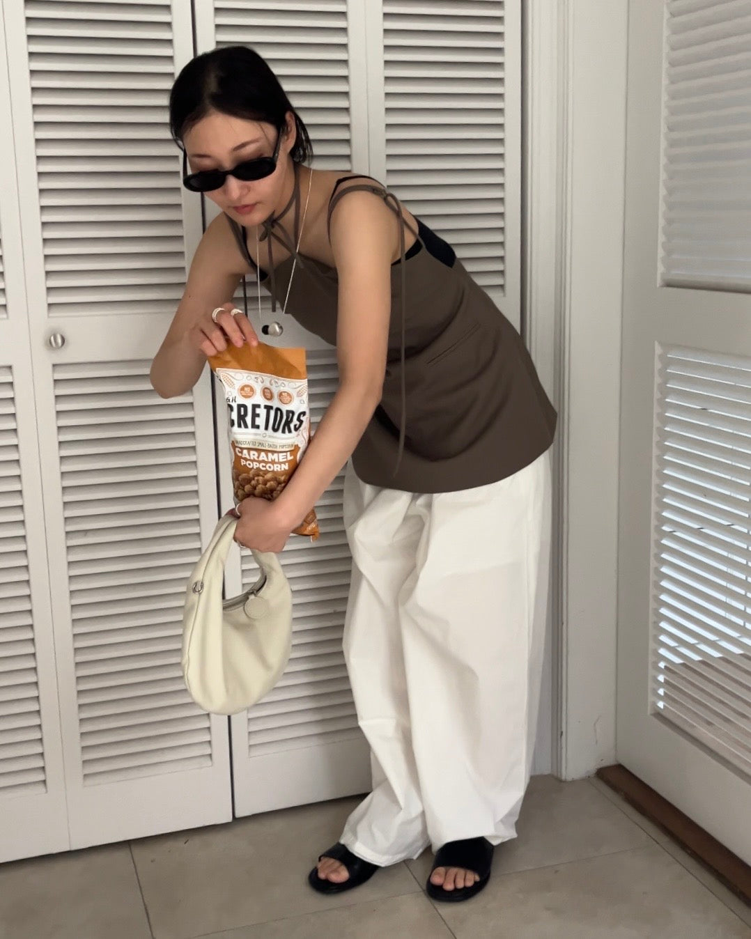 [4/16 new]Easy Form Pants  white 5月初旬入荷分