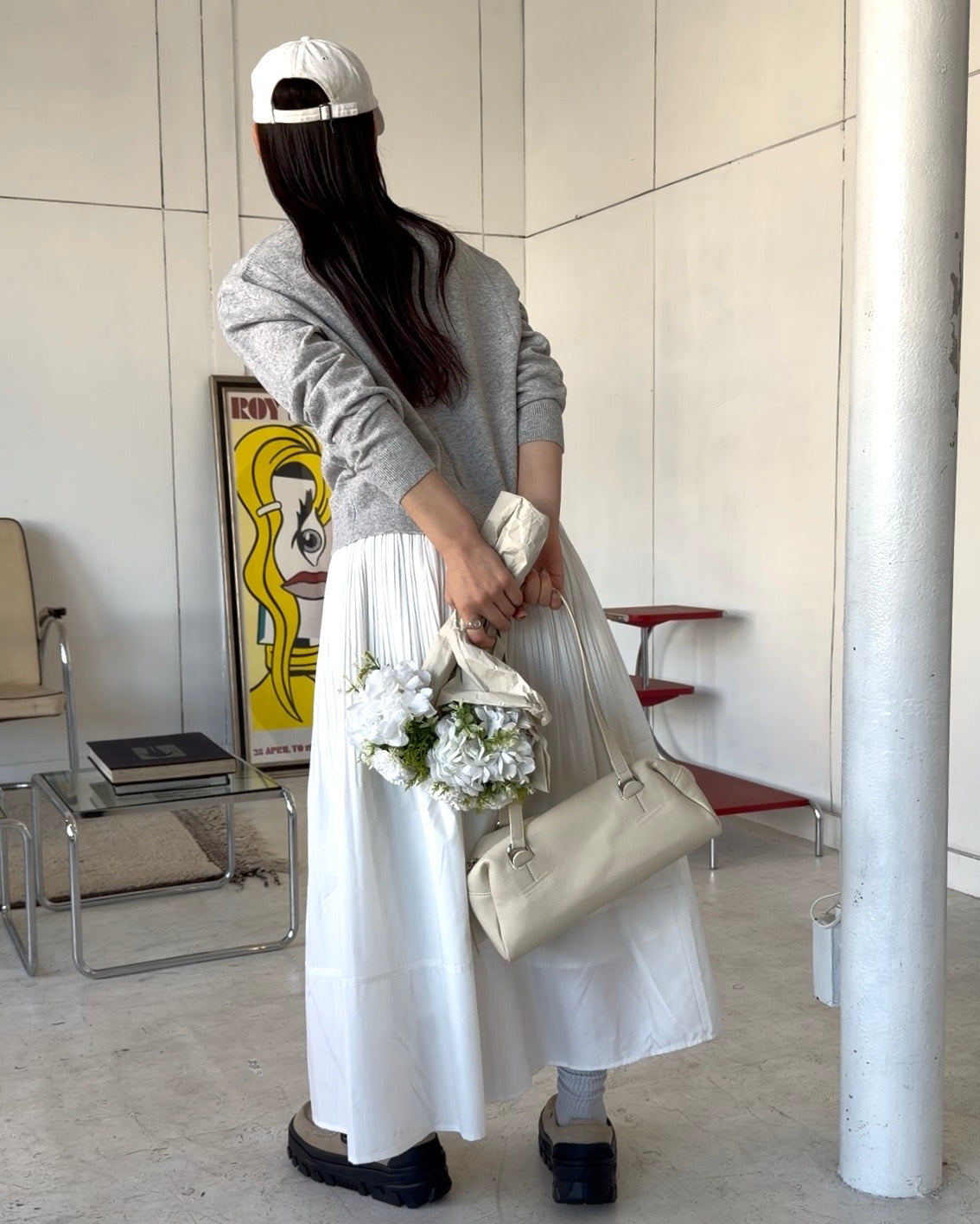 Light Drape Pleats Skirt