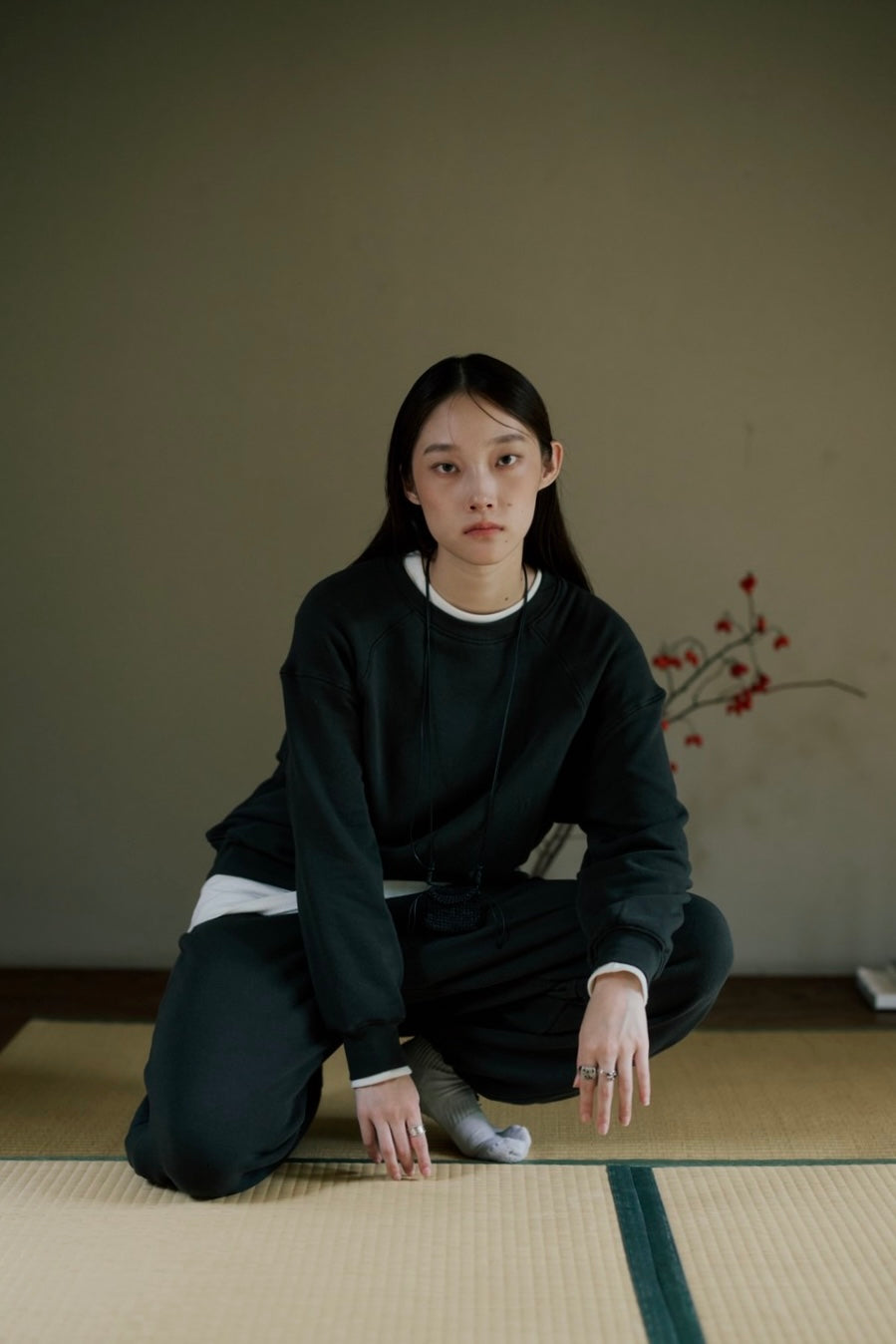 [10/15new] hem light sweat pants DGR