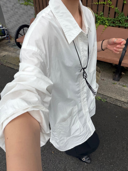 [9/17new] pocket over tail shirt  10月中旬～下旬入荷