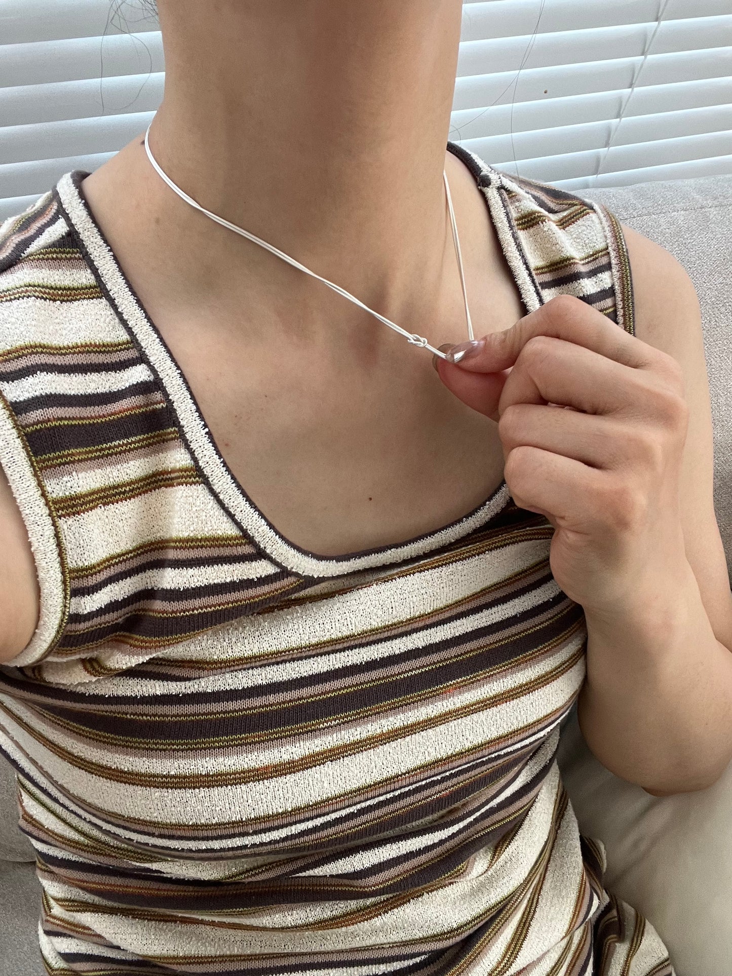 [7/24new]Twist Knot Chain Necklace