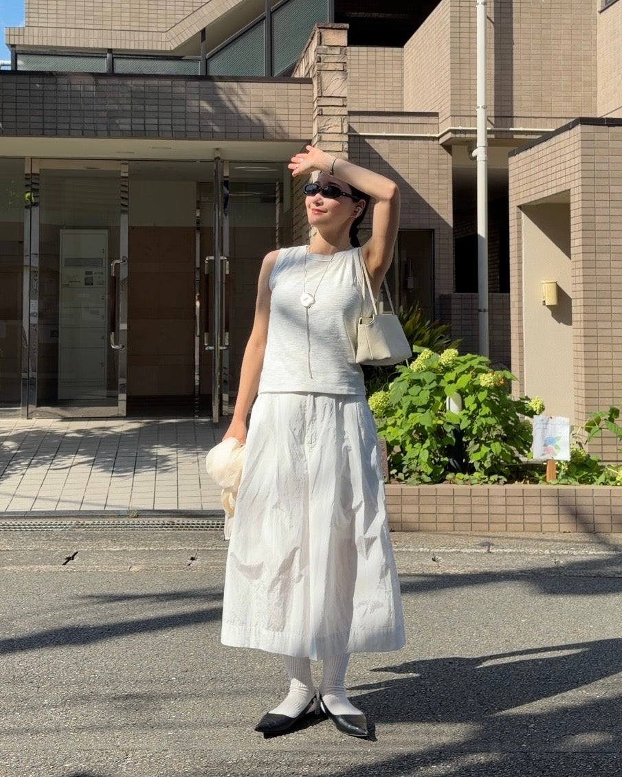 [7/23new]Smooth mini Boston Bag white