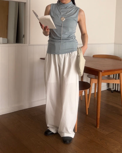 [4/16 new]Easy Form Pants  white 5月初旬入荷分