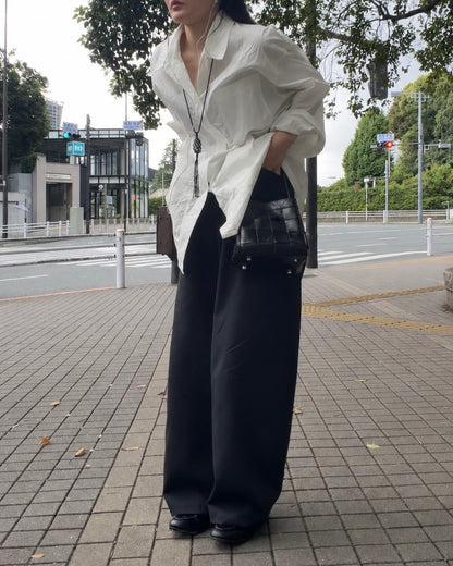 [9/17new] grid leather bag 10月中旬～下旬入荷