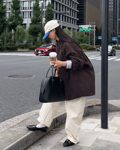 Boston Leather Dome Bag