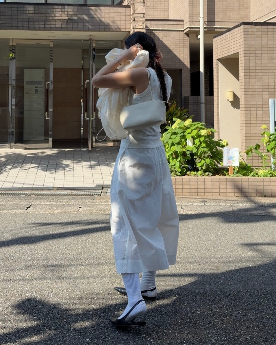 [7/23new]Smooth mini Boston Bag white