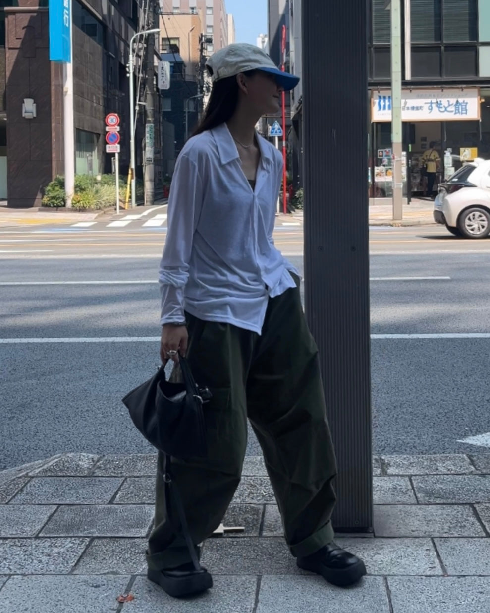 [9/4new]Airy Light Shirt white